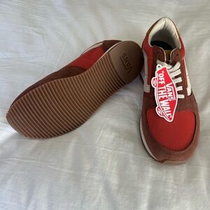 Vans Red and Brown Sneakers